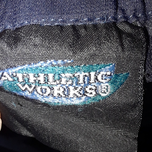 5/25 Athletic Works Navy & White Track Capri Pants - Picture 7 of 8